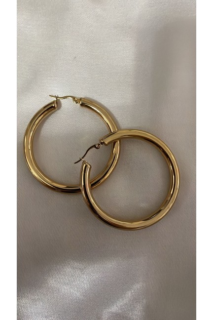 Golden Halka Küpe Golden Halka Küpe