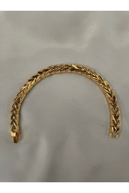 24K Gold Bileklik Düz Model
