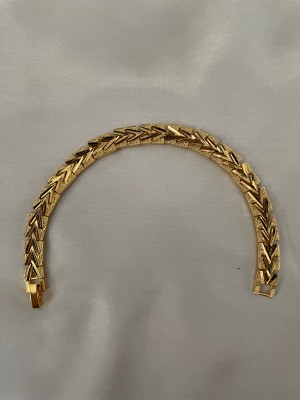 24K Gold Bileklik Düz Model