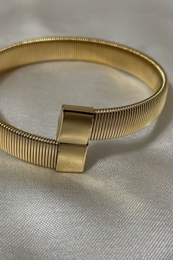 Kelepçeli Golden Bilezik