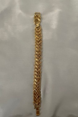 24K Gold Bileklik Yaprak Model