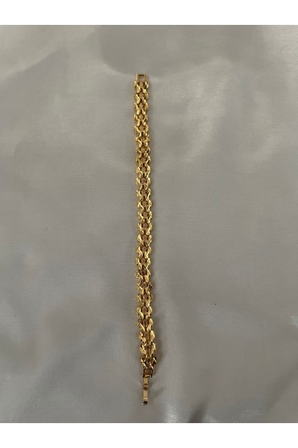 24K Gold Bileklik Kalın Model