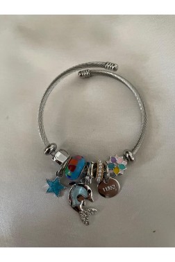 Çiçek Charmlı Pandora Bileklik