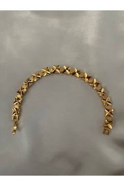 24K Gold Bileklik Sarmaşık Çiçek Model