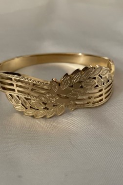24K Gold Yaprak Model Bileklik