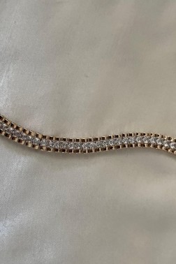 Gold Üstü Taşlı Bileklik