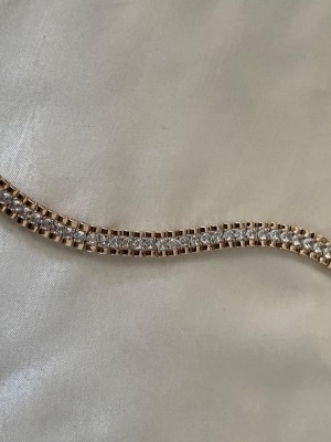 Gold Üstü Taşlı Bileklik