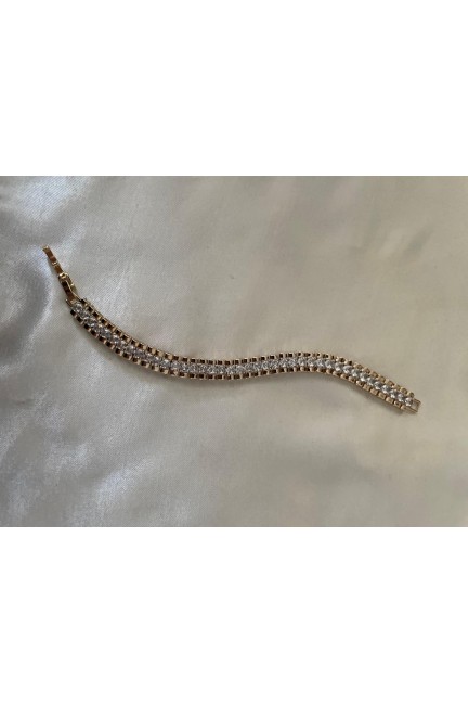Gold Üstü Taşlı Bileklik