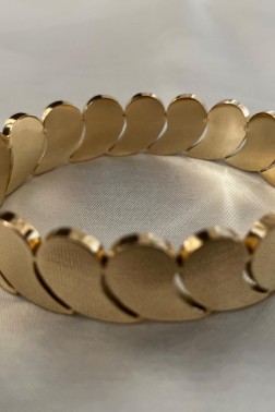 Kelepçe Sade Gold Bileklik