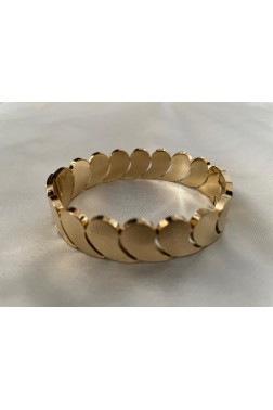 Kelepçe Sade Gold Bileklik