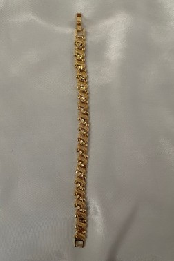 24K Gold Bileklik Sarmaşık Model