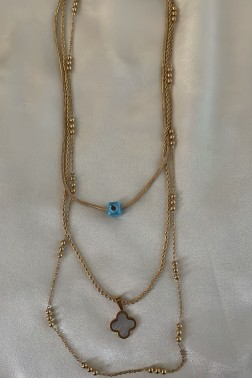 İç İçe Çeşitli Gold Kolyeler