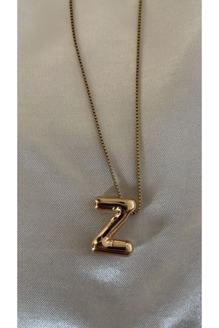 Z Harfli Gold Zincir Kolye Z Harfli Gold Zincir Kolye