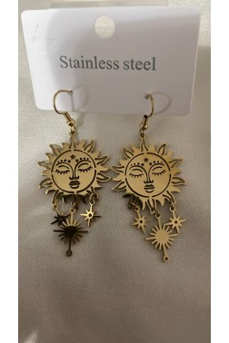 Golden Güneş Küpe
