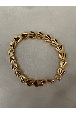 24K Gold Bileklik Kalp Model