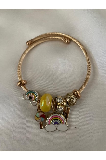 Gökkuşağı Charmlı Pandora Bileklik Gökkuşağı Charmlı Pandora Bileklik